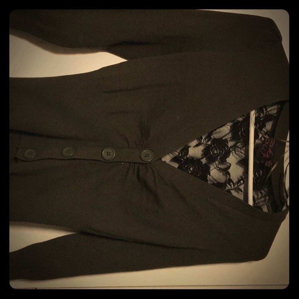 Dark green cardigan